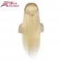 Blonde Wigs 130% Density Straight Silky Brazilian Remy Human Hair Lace Front Wig Size 12