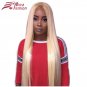 Blonde Wigs 130% Density Straight Silky Brazilian Remy Human Hair Lace Front Wig Size 20