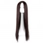 Black Wig Fei-Show Heat Resistant Synthetic Long Straight Middle Part Hair Line Cosplay