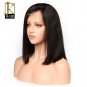Short Bob Human Hair Wigs For Black Women Brazilian Remy Lace JK Front Wigs 150% Human Hair  Size 14