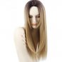 Straight Hair Ombre Synthetic Wigs for Women Fiber Heat Resistant Cosplay Wig