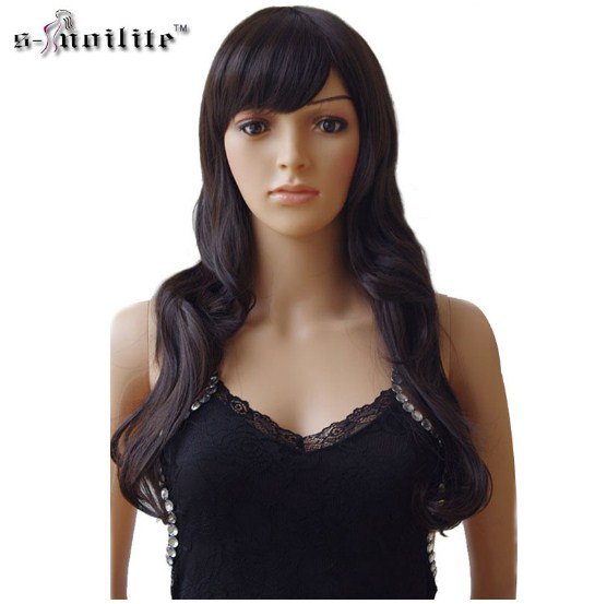 Curly Cosplay Wig Heat Proof Natural Real Full Head Synthetic Hair Wigs Natural Color