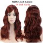Curly Cosplay Wig Heat Proof Natural Real Full Head Synthetic Hair Wigs Natural Color