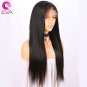 Lace Human Hair Wigs Pre Plucked Hairline With Straight Baby Hair Size 16