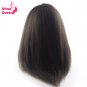 Hair Straight Glueless Human Hair Lace Front Wig Black Wigs for Women Thick Remy  Baby Hair Size 12