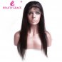 Lace Front Wigs With Baby Hair 130% Density Human Hair No Remy Brazilian Straight Wig SIze 24