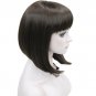 Women Wigs Explosion Neat Bob Straight Style Short Black Hair / Blonde Full Synthetic Wig