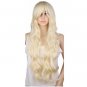 Long Curly Blonde Wig Cosplay Costume Party Women 70 Cm High Temperature Synthetic Hair Wigs