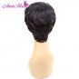 Short Wigs for Black Women Short Black Synthetic Wig Cosplay Short Curly Hair