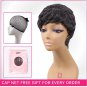 Short Wigs for Black Women Short Black Synthetic Wig Cosplay Short Curly Hair
