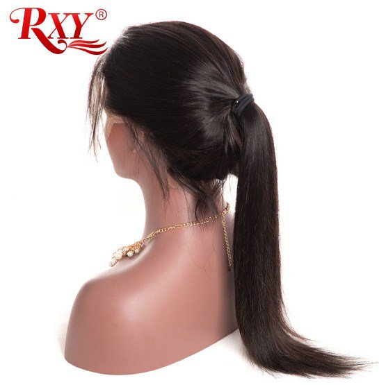 Straight Lace Front Wig Lace Front Human Hair Wigs For Women No Remy Lace Front Wigs Black SIze 24