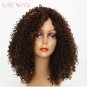 Curly African White Short Curly Wigs For Black Women 300g Afro Synthetic Hair Wigs