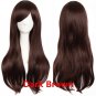 Long Curly Synthetic Hair 28 "19 Colors Black White Blonde Blue Green Red Cosplay Wigs