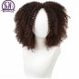Brown Synthetic Curly Wigs for Women 9 Colors Ombre African American Short Hair Afro Short Hair