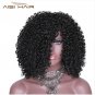 Long Synthetic Hair Ombre Wigs for Women Black Brown Gold Kinky Curly Afro Afro American Wig