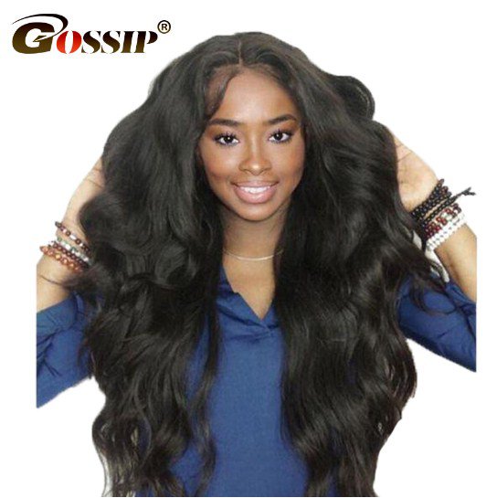Lace Front Human Hair Wigs For Black Women Hair Gossip Pre Plucked Lace Frontal Wig Size 24