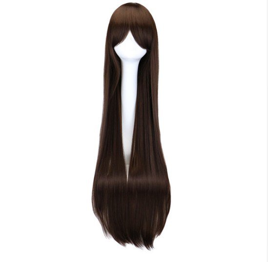 Straight Long Wig Cosplay Black Purple Black Red Pink Blue Dark Brown 100 Cm Synthetic Hair Wigs