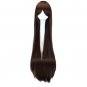Straight Long Wig Cosplay Black Purple Black Red Pink Blue Dark Brown 100 Cm Synthetic Hair Wigs