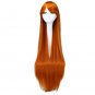 Straight Long Wig Cosplay Black Purple Black Red Pink Blue Dark Brown 100 Cm Synthetic Hair Wigs