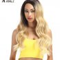 Lace Front Wig Hair 28 inch Long wavy red Synthetic Wigs For African American Black Women