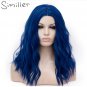 Women Afro Kinky Straight Short Wigs Blue Collect Brown Cosplay Heat-resistant Synthetic Hair