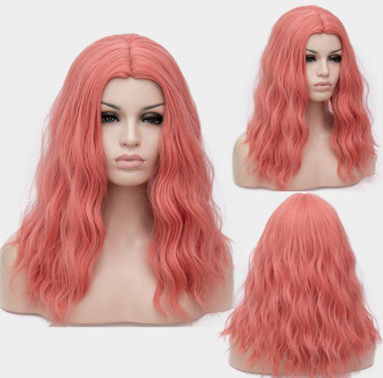 Women Afro Kinky Straight Short Wigs Blue Collect Brown Cosplay Heat-resistant Synthetic Hair