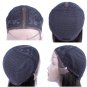 Natural Color Straight Lace Front Human Hair Wigs 12 "Whole Human Hair Machine Wigs  Size 16