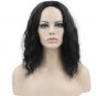 Women Short Curly Wig Black Fiber High Temperature Synthetic Cosplay Wigs