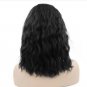 Women Short Curly Wig Black Fiber High Temperature Synthetic Cosplay Wigs