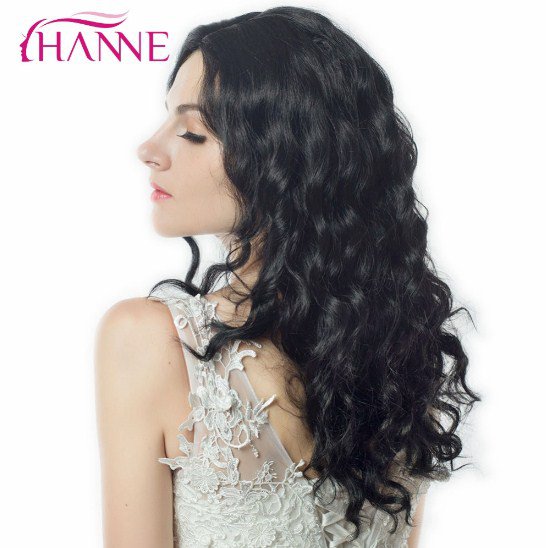 Length Natural Body Wave Black Low Temperature Synthetic Hair Wigs