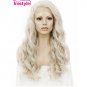Imstyle Honey Ash Blonde Wavy 24 "Synthetic Lace Front Wig for Women