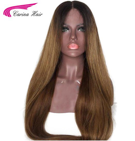 Hair Color Lace Front Human Hair Wigs with Baby Hair Pre-Plucked Remy Hairline Size 16