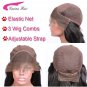 Hair Color Lace Front Human Hair Wigs with Baby Hair Pre-Plucked Remy Hairline Size 16