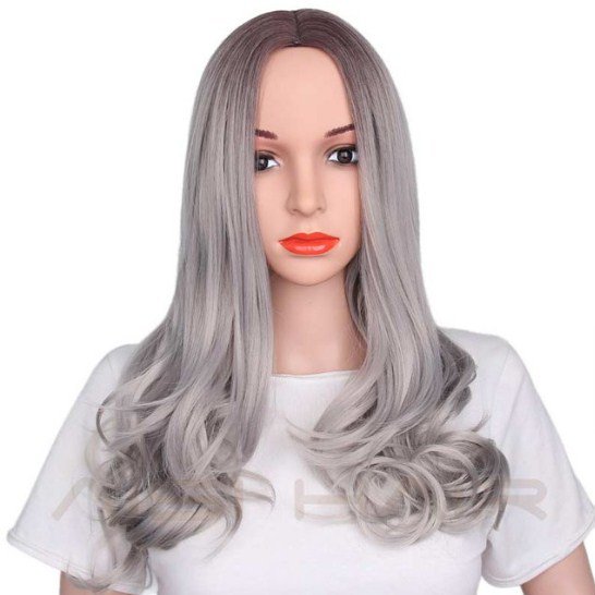 26 inch Blonde Ombre Synthetic Wig HAIR Long Wavy Natural Hair