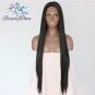 Natural Long straight Lace Front Wig Glueless black Heat-resistant Synthetic Hair Wigs Size 28