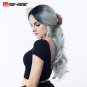 Temperature Long Synthetic Hair Wigs High Density Hair Wigs Ombre Color Gray Cosplay Wigs
