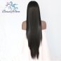 Natural Long straight Lace Front Wig Glueless black Heat-resistant Synthetic Hair Wigs Size 28