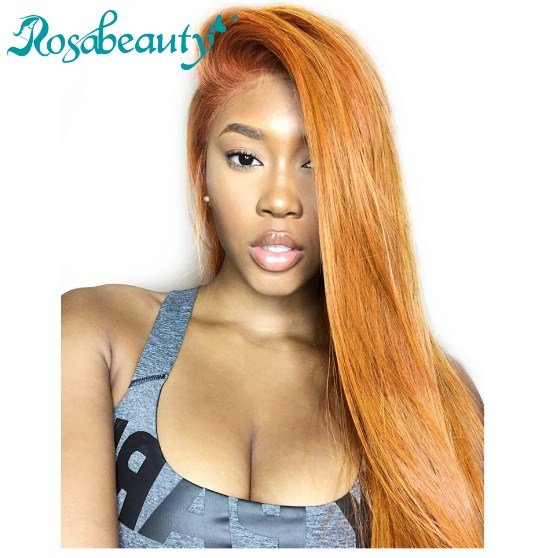 Lace Frontal Human Hair Straight Brazilian Wigs Remy Hair Lace Wig Pre Plucked Size 14