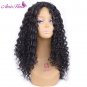 Kinky Curly Black Synthetic Hair Wigs Women with Combs Pre Plucked Bleached Knots Hair Cosplay Wig