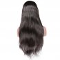 High Temperature Natural Hair Fiber Rayite Glueless Long Body Wave 1B Black Lace Front Wig Size 26