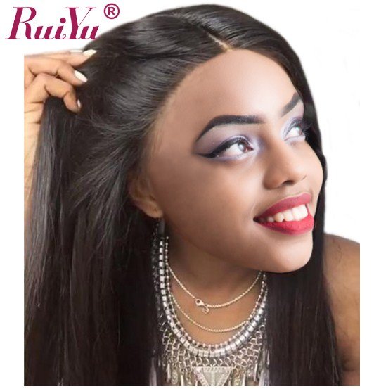 Straight Lace Front Wig Human Hair Wigs For Black Women Pre Plucked Peruvian Lace Wigs 12 inch