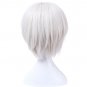 Cosplay Wigs White 30cm / 11.8inch Men Women Heat Resistant Synthetic Hair Perucas Cosplay Wig