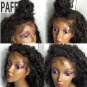 Full Lace Wig Malaysian Remy Hair Part Short Hair Wig Natural Human Hairline Baby Hair 12 inch