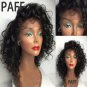 Full Lace Wig Malaysian Remy Hair Part Short Hair Wig Natural Human Hairline Baby Hair 24 inch