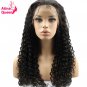 Lace Front Human Hair Wigs with Black Baby Hair for Women Pre Plucked Curly Wig 12 inch