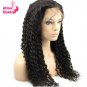 Lace Front Human Hair Wigs with Black Baby Hair for Women Pre Plucked Curly Wig 24  inch