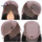 Straight Lace Front Human Hair Wigs With Brazilian Bangs Remy  16 inch