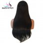 Straight Lace Front Human Hair Wigs With Brazilian Bangs Remy  18 inch