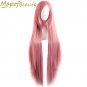 Long Straight Hair 25 Colors Blonde Black Pink Red Purple Cosplay Wig Ladies Synthetic Wigs