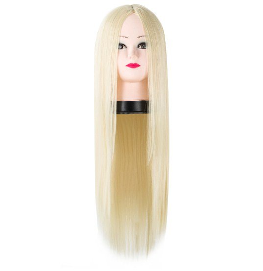 Long Hair Fei-Display Wigs Blonds Straight Heat Resistant Fiber Wigs Cartoon Paper Cos-play